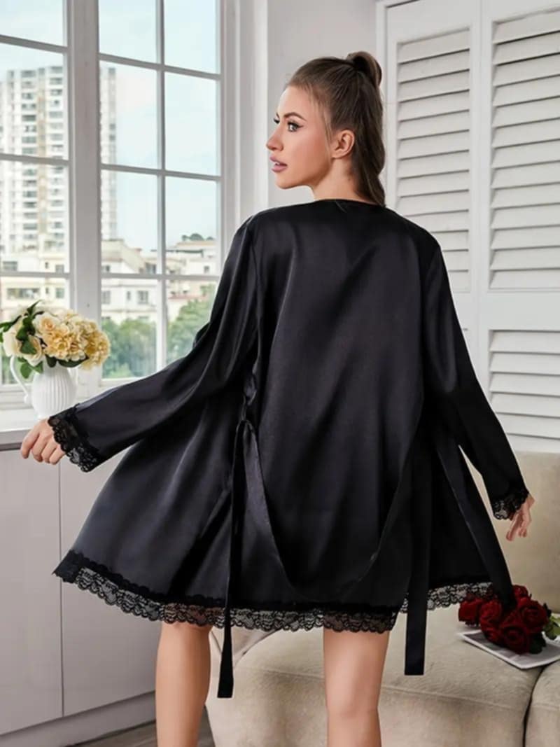 Bade mantil i spavaćica od satena 251391 - Image 6