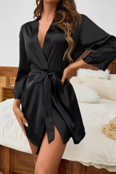 Satenski ogrtač kratki 251088 - Image 3