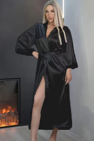 Satenski Ogrtač dugi ženski 25684