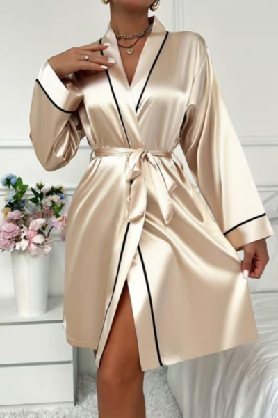 Satenski ogrtač kratki 25845