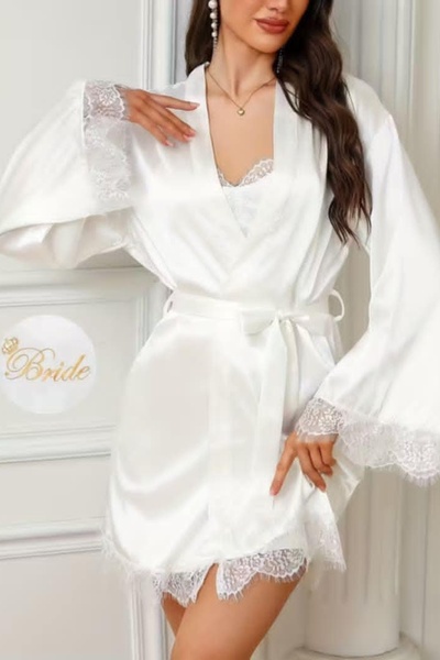 Satenski ogrtač i spavaćica Bride 261172