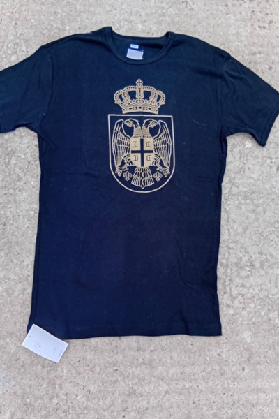 Muška majica sa štampanom dvoglavi orao