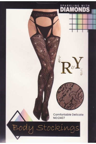 Čarape sa cirkonima Diamonds 2407