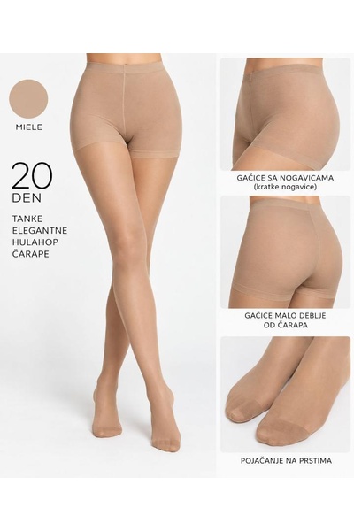 Plus size čarape 6608 Velsatis Donna 20