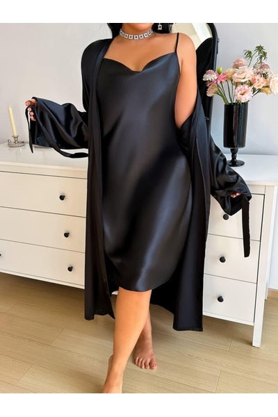 Satenski komplet plus size 261247